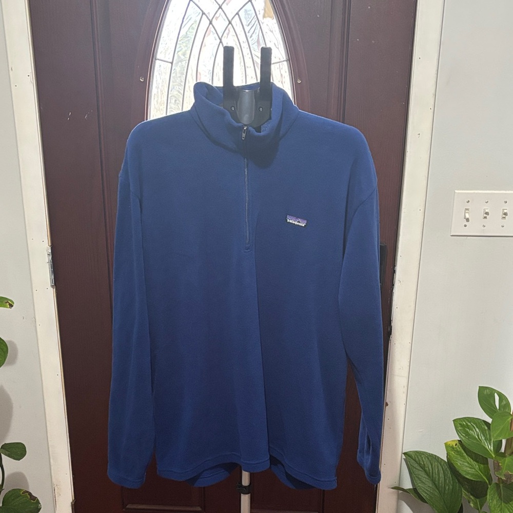 Patagonia Men's Zip-Up Blue Pullover
